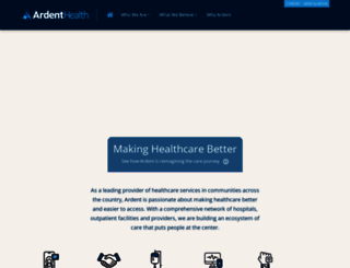 ardenthealth.com screenshot