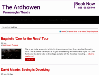 ardhowentheatre.ticketsolve.com screenshot