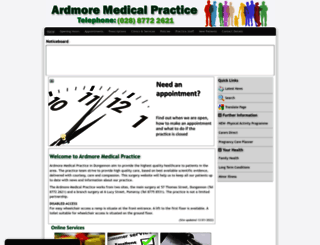 ardmoremedicalpractice.co.uk screenshot
