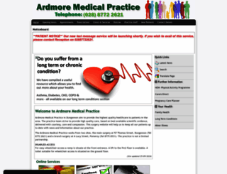 ardmoremedicalpractice.co.uk screenshot