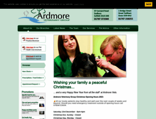 ardmorevets.co.uk screenshot
