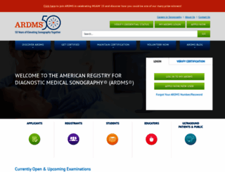 ardms.org screenshot