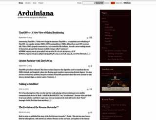 arduiniana.org screenshot