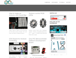 arduinoprojectgenius.com screenshot