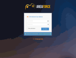 areaforce.areajugones.es screenshot