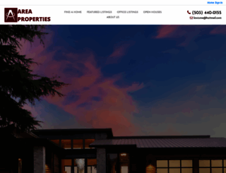 areaproperties.com screenshot