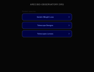 arecibo-observatory.org screenshot