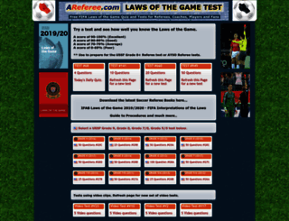 areferee.com screenshot
