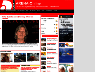 arena-info.com screenshot