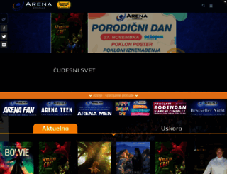 arenacineplex.com screenshot