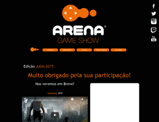 arenagameshow.com.br screenshot
