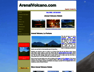 arenalvolcano.com screenshot