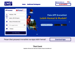 arenatiket.com screenshot