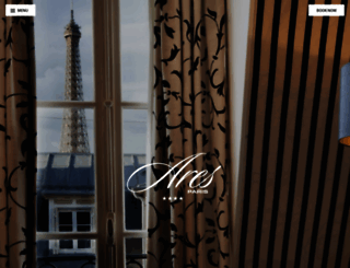 ares-paris-hotel.com screenshot