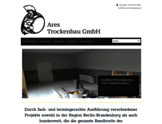 ares-trockenbau.de screenshot