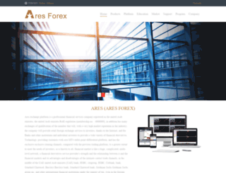 aresforex.com screenshot