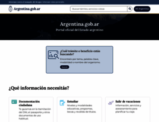 argentina.gob.ar screenshot