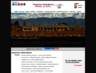argentinawinehotels.com screenshot