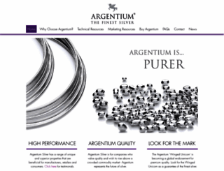 argentiumsilver.com screenshot