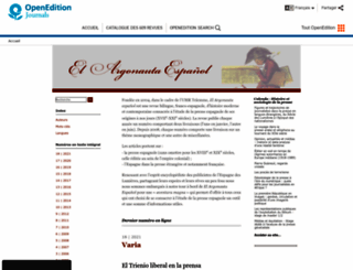 argonauta.revues.org screenshot