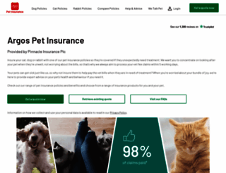 argos-pet-insurance.co.uk screenshot