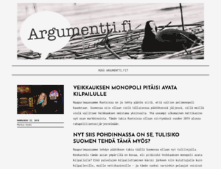 argumentti.fi screenshot