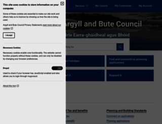 argyll-bute.gov.uk screenshot