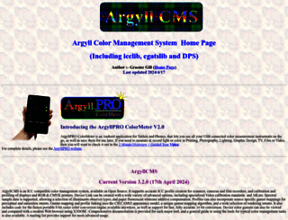 argyllcms.com screenshot