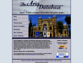 aria-database.com screenshot