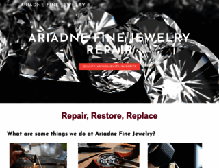 ariadnefinejewelry.com screenshot