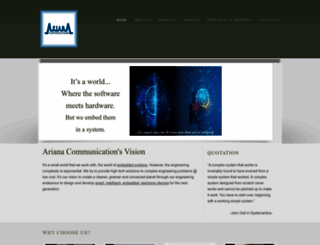 ariana-communications.com screenshot