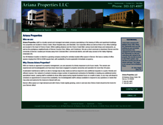 arianaproperties.com screenshot