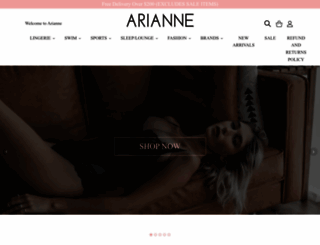 ariannelingerie.com.au screenshot