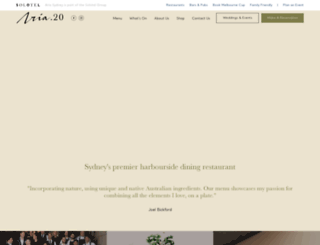 ariarestaurant.com screenshot