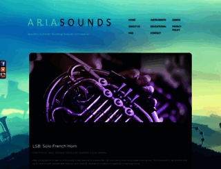 ariasounds.com screenshot