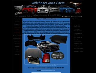 arichnersautoparts.com screenshot