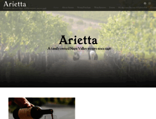 arietta-wine.com screenshot
