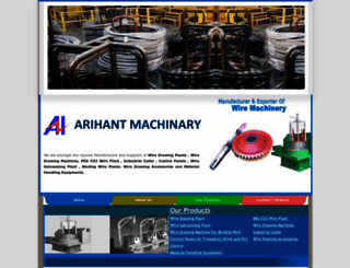 arihantmachines.com screenshot