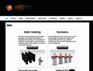 ariotek.co.uk screenshot