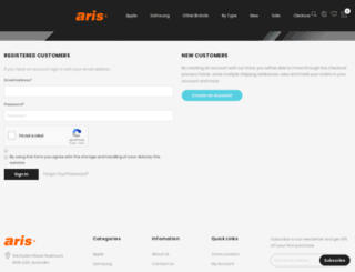 aris-mobile.com.au screenshot