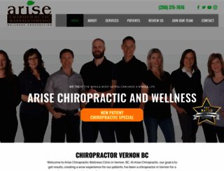 arisechiropractic.com screenshot