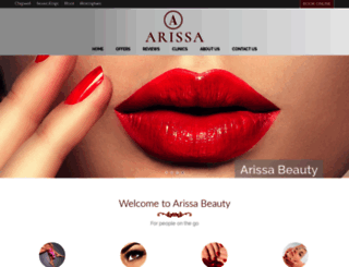 arissabeauty.com screenshot
