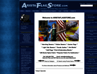 aristaflagstore.com screenshot