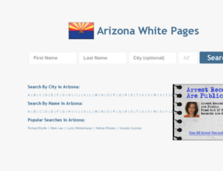 arizona-white-pages.com screenshot