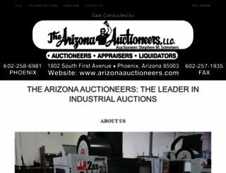 arizonaauctioneers.com screenshot