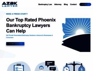 arizonabankruptcylawyer.org screenshot