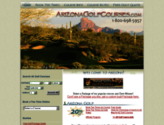 arizonagolfcourses.com screenshot