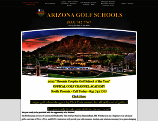 arizonagolfschools.com screenshot