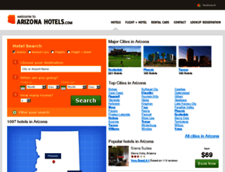 arizonahotels.com screenshot