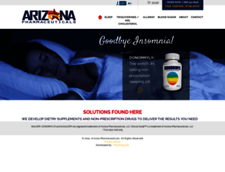 arizonapharmaceuticals.com screenshot